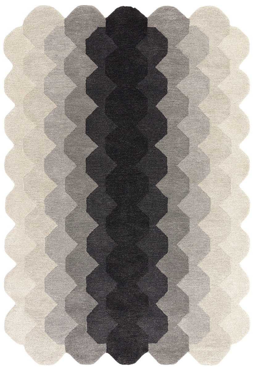 Asiatic Hive Charcoal Rug
