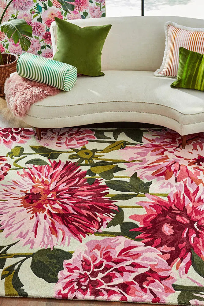 Harlequin Rugs Dahlia Fuchsia Palm 142402