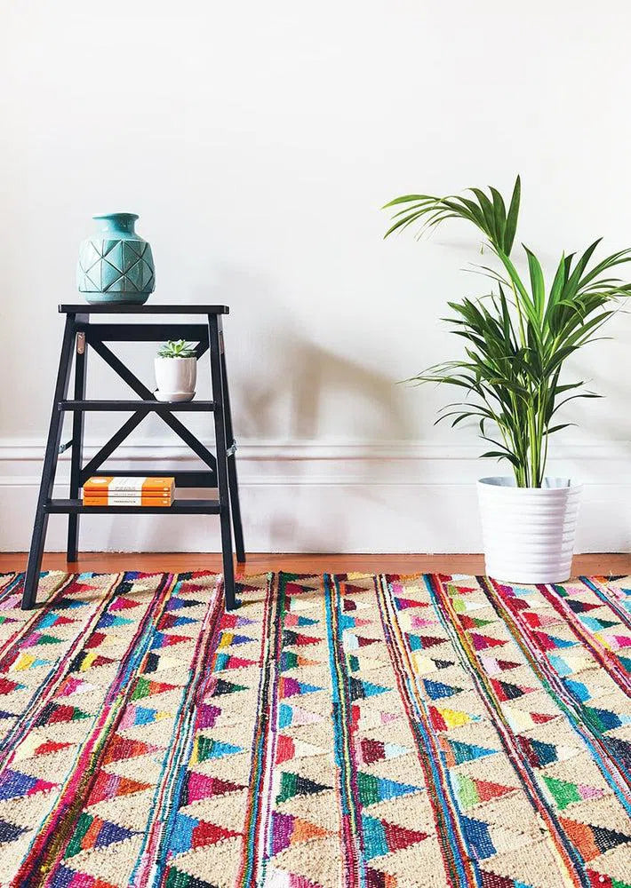 Marlo Natural Jute and Cotton Rug