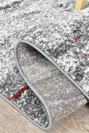 Dahlia 176 Grey Red Rug