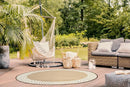Olympia Beige Round Outdoor Rug