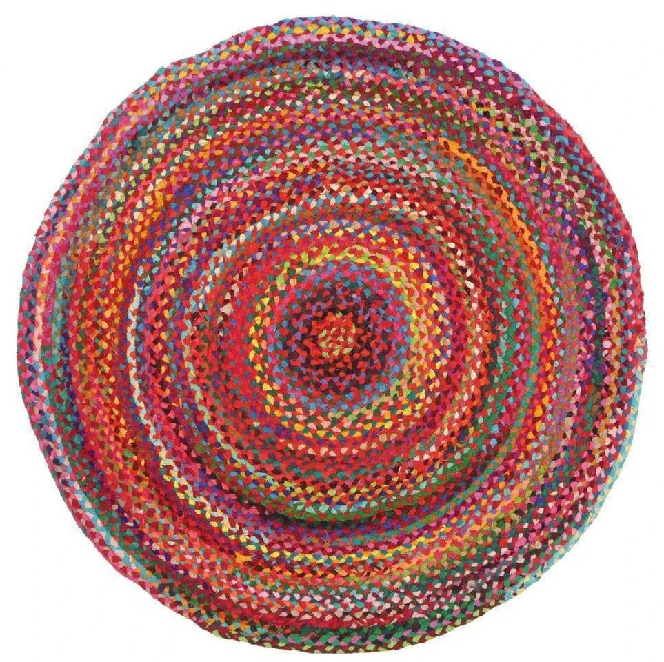 Atrium-Chandra Braided Cotton Rug Multi