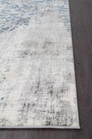 Kendra-Kendra Casper Distressed Modern Rug Blue Grey White
