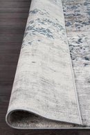 Kendra-Kendra Casper Distressed Modern Rug Blue Grey White