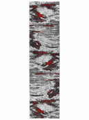 Dahlia 176 Grey Red Rug