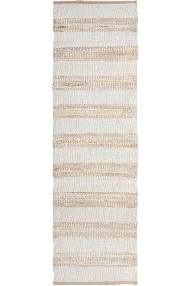 Noosa 555 Natural White Runner Rug