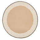 Olympia Beige Round Outdoor Rug