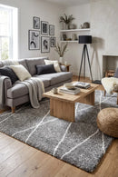 Messina Bedrock Rug — AI styled visualisation