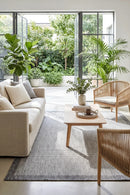 Alaska Indoor Outdoor 03 Light Grey Rug — styled indoor setting
