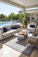 Alaska Indoor Outdoor 03 Light Grey Rug — AI styled visualisation