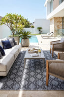 Alaska Indoor Outdoor 92 Grey Rug — AI styled visualisation