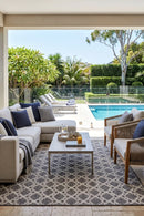Alaska Indoor Outdoor 92 Beige Rug — AI styled visualisation