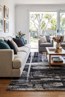 Dahlia 347 Grey Rug — AI styled visualisation