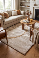 Dahlia 798 Beige Rug — AI styled visualisation
