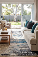 Dahlia 854 Beige Turquoise Rug — AI styled visualisation