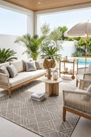 Samba Beige Outdoor Rug — AI styled visualisation