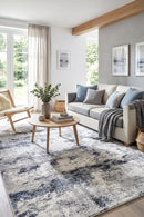 Francis Blue Jasper Rug — AI styled visualisation