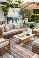 Summer 51 Brown Outdoor Rug — AI styled visualisation