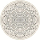 Terrazzo 39 Reversible Round Black