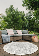 Terrazzo 39 Reversible Round Black