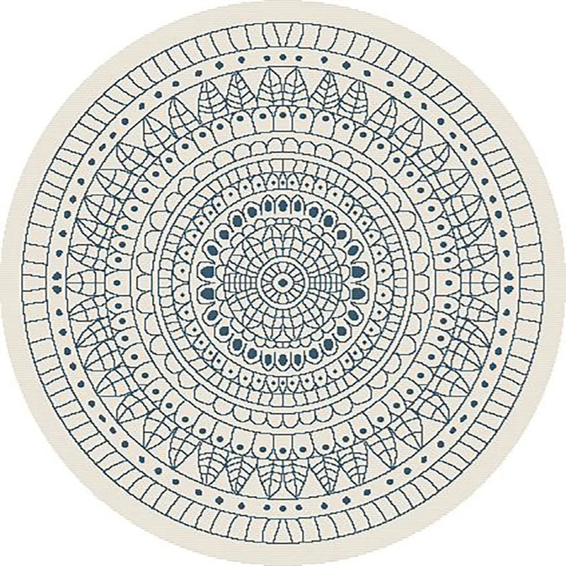 Terrazzo 39 Reversible Round Ocean Blue