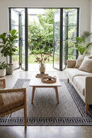 Alaska Indoor Outdoor 81 Grey Rug — styled indoor setting