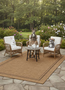 Himalaya Bordo Brown Indoor Outdoor Rug