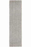 Arabella Grey Wool Jute Runner Rug