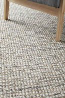 Arabella Grey Wool Jute Rug
