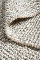 Arabella Grey Wool Jute Runner Rug