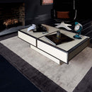 Asiatic Blade Border Charcoal Silver Rug