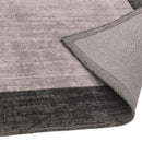 Asiatic Blade Border Charcoal Silver Rug