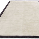 Asiatic Blade Border Putty Charcoal 10 Rug
