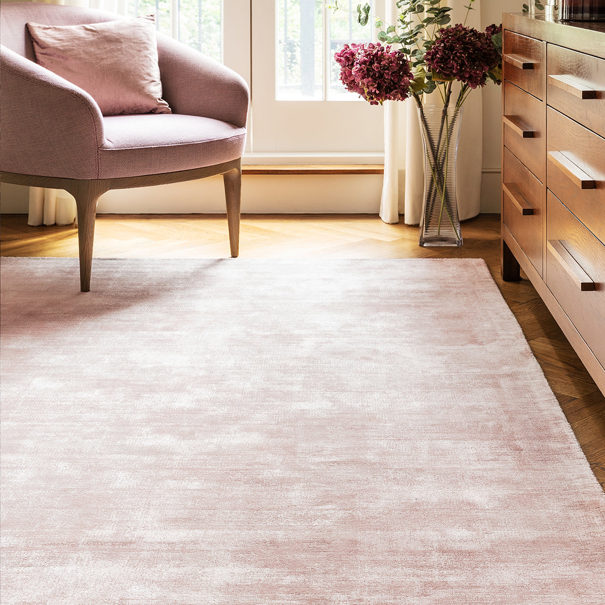 Asiatic Blade Pink Rug