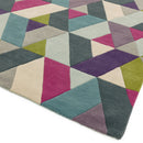 Asiatic Funk Chevron Blue Green Rug