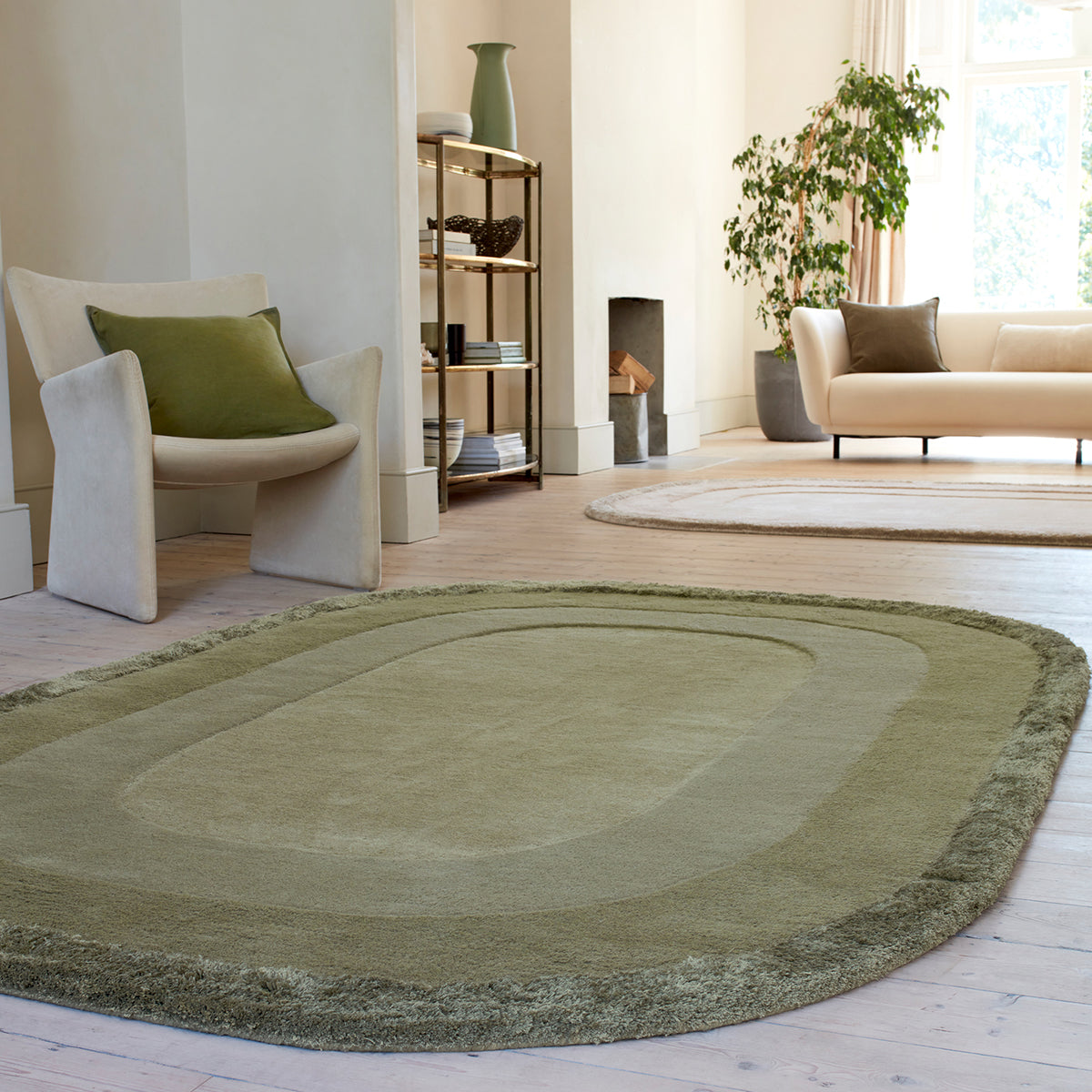 Asiatic Halo Sage Rug