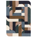 Asiatic Matrix 89 Klotski Teal Rug