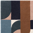 Asiatic Matrix 89 Klotski Teal Rug