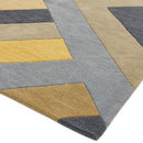 Asiatic Reef 02 Big Zig Ochre Grey Rug