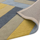 Asiatic Reef 02 Big Zig Ochre Grey Rug