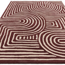 Asiatic Reef 29 Curve Plum Rug