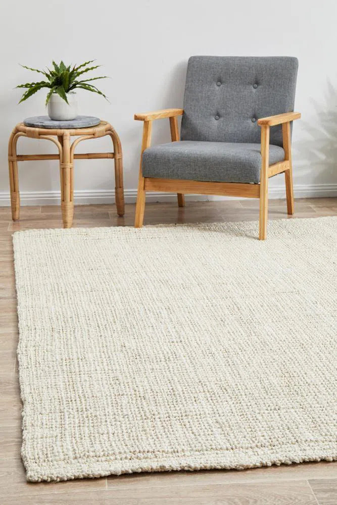 Chunky Natural Fiber Barker Bleach Rug