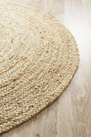 Round Jute Natural Rug