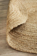 Round Jute Natural Rug