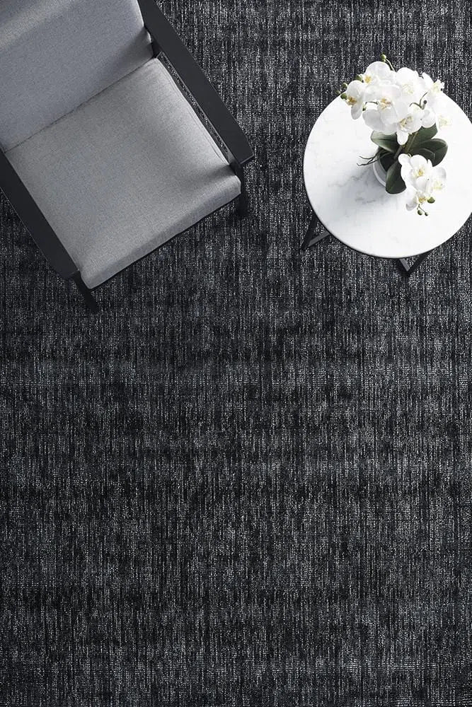 Azure Black Rug