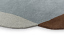 Brink & Campman Element Chad Brown Blue 087705 Round Rug