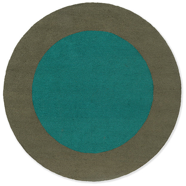 Brink & Campman Habitat Festival Round Aqua 496308 Outdoor Rug