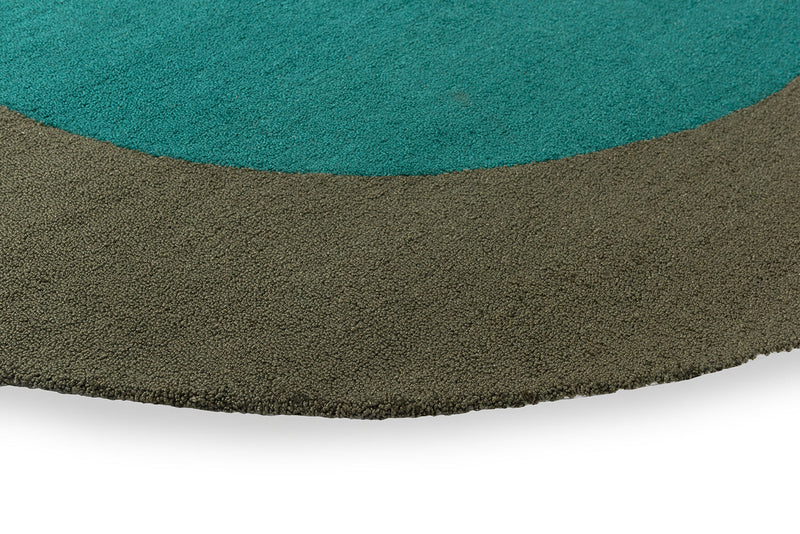 Brink & Campman Habitat Festival Round Aqua 496308 Outdoor Rug