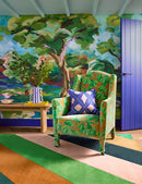 Sophie Robinson x Harlequin Sherbet Stripe Emerald/Amber 144417 Rug