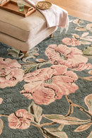 Laura Ashley Aylworth Trail Fern Green 078607 Rug
